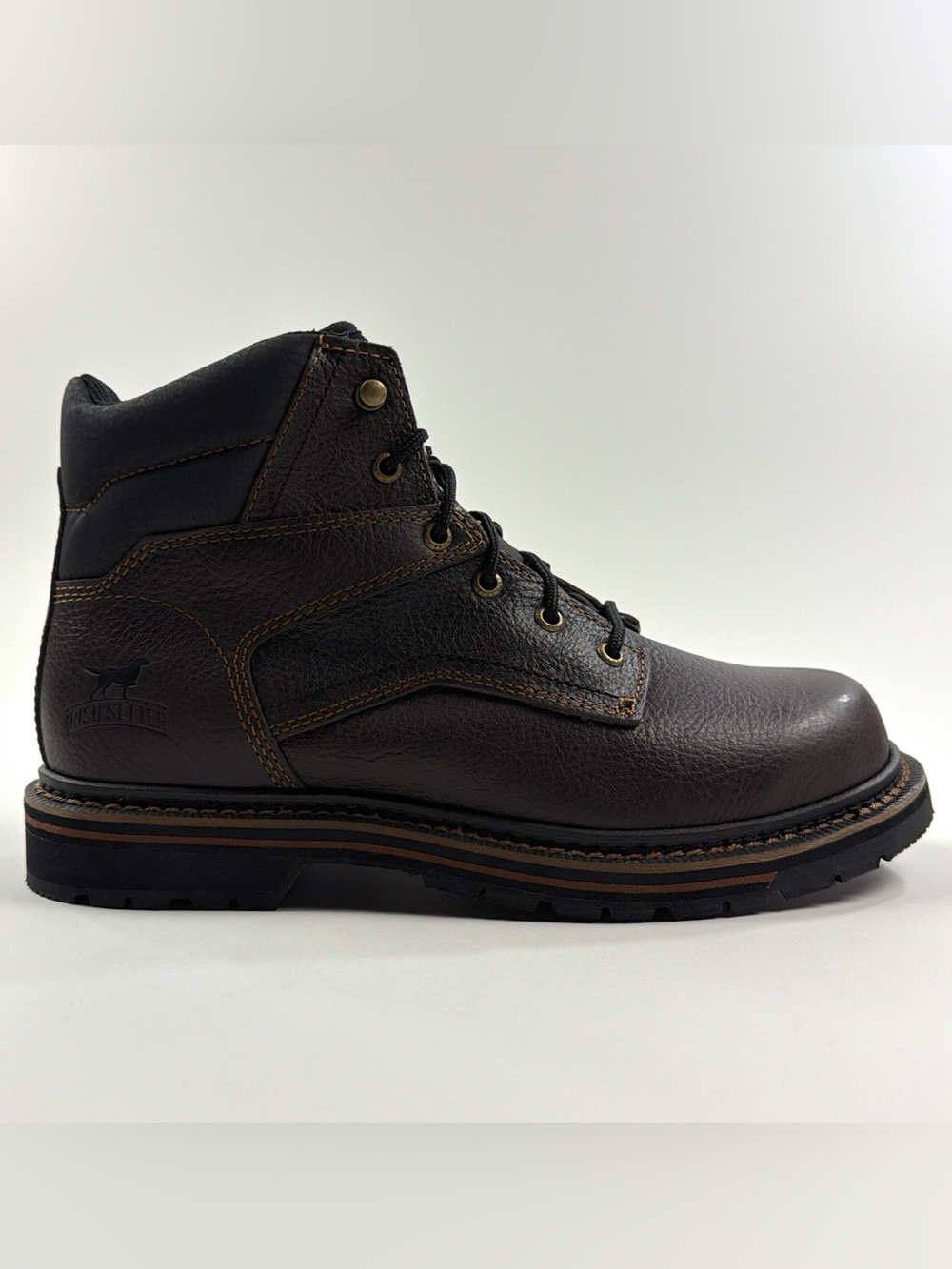 Irish Setter Kittson Mens 9.5 Brown Work Boots 6 Inch Leather Soft Toe EH 83663